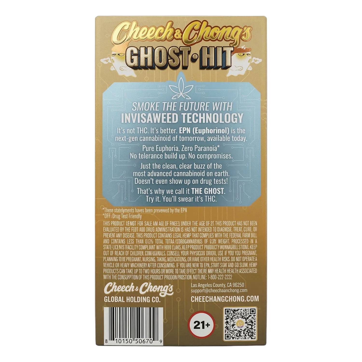 Cheech & Chong Ghost Hit Pineapple Express vape sativa