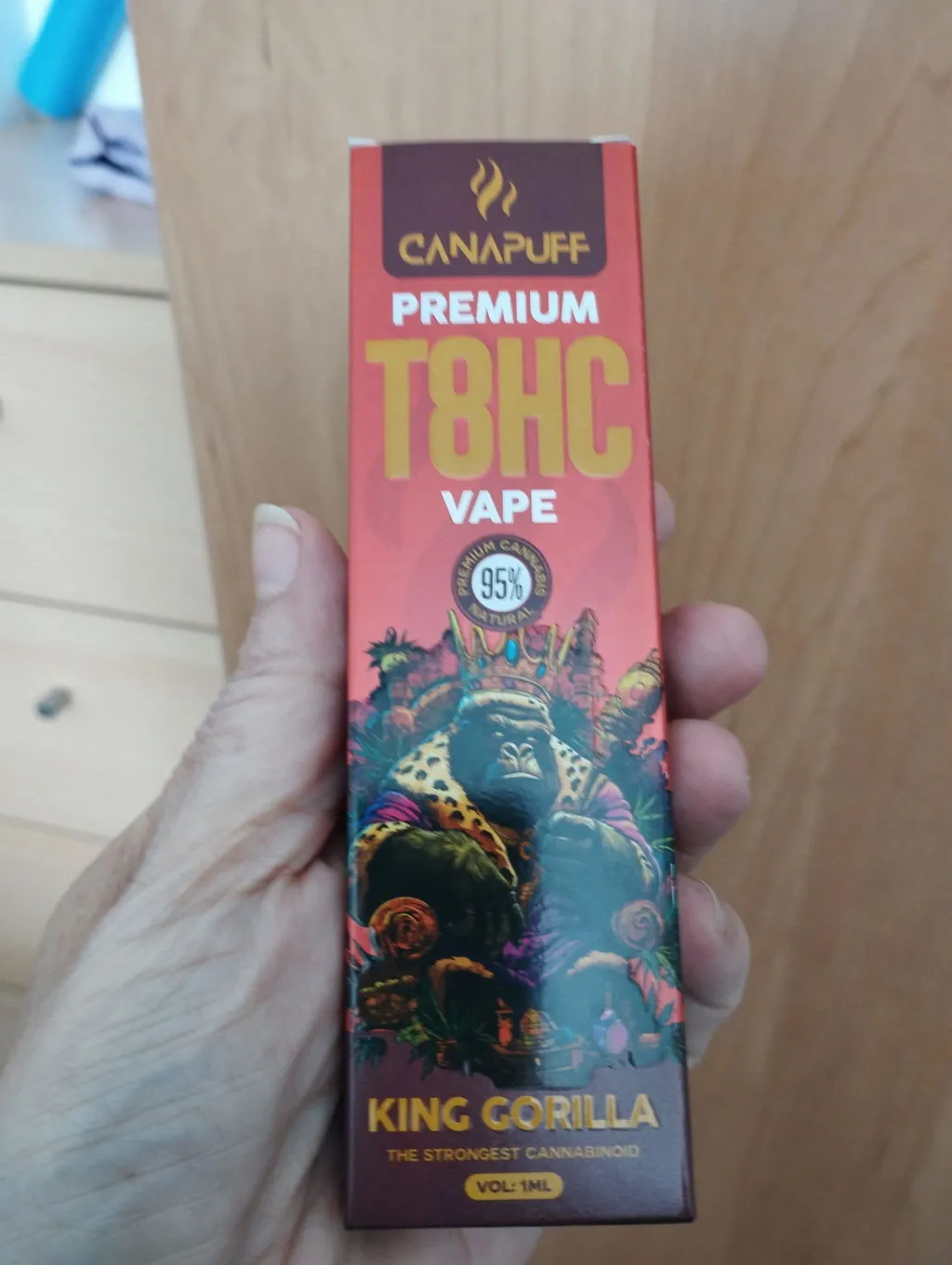 Canapuff T8HC King Gorilla vape 1ml 95%