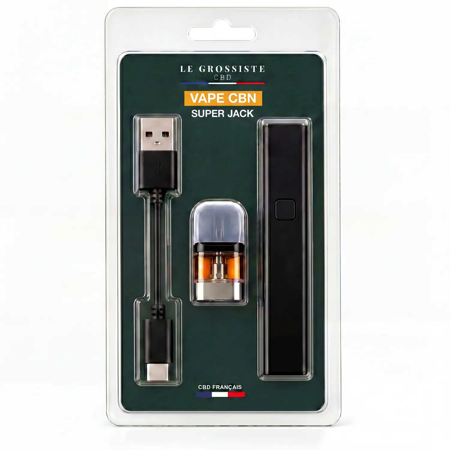LeGrossiste Jack Herer CBN-vape 1 stk treaktig