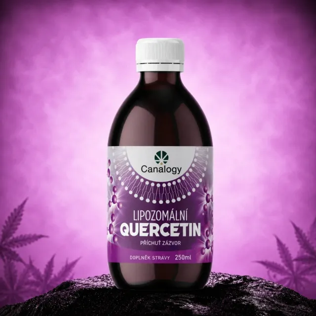 Canapuff Liposomal Quercetin 250ml ingefær