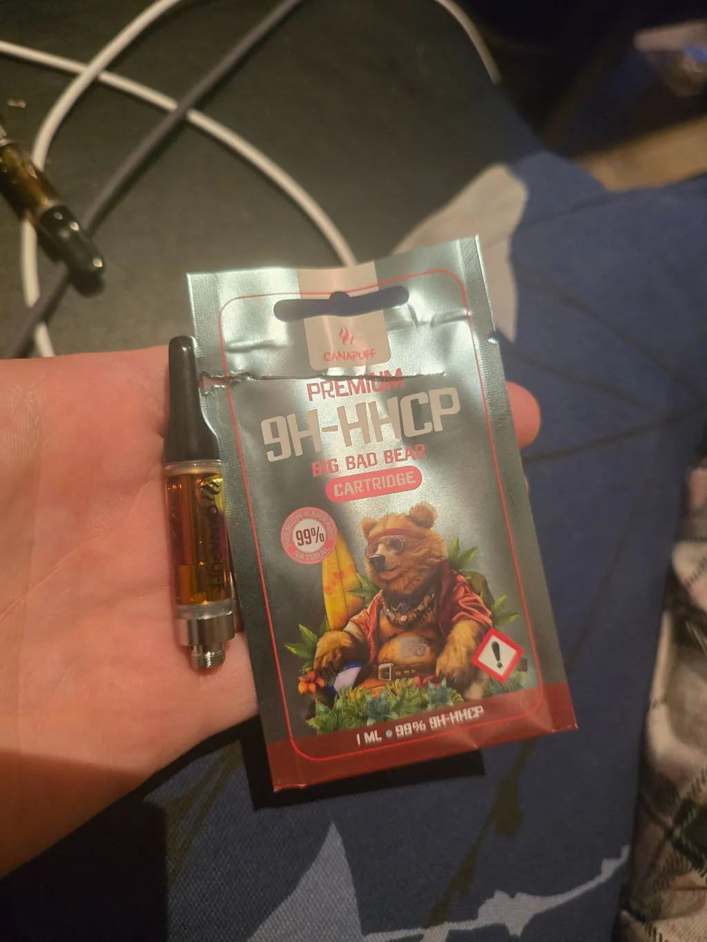 Canapuff Big Bad Bear 9H-HHCP patron 1ml 99% skog