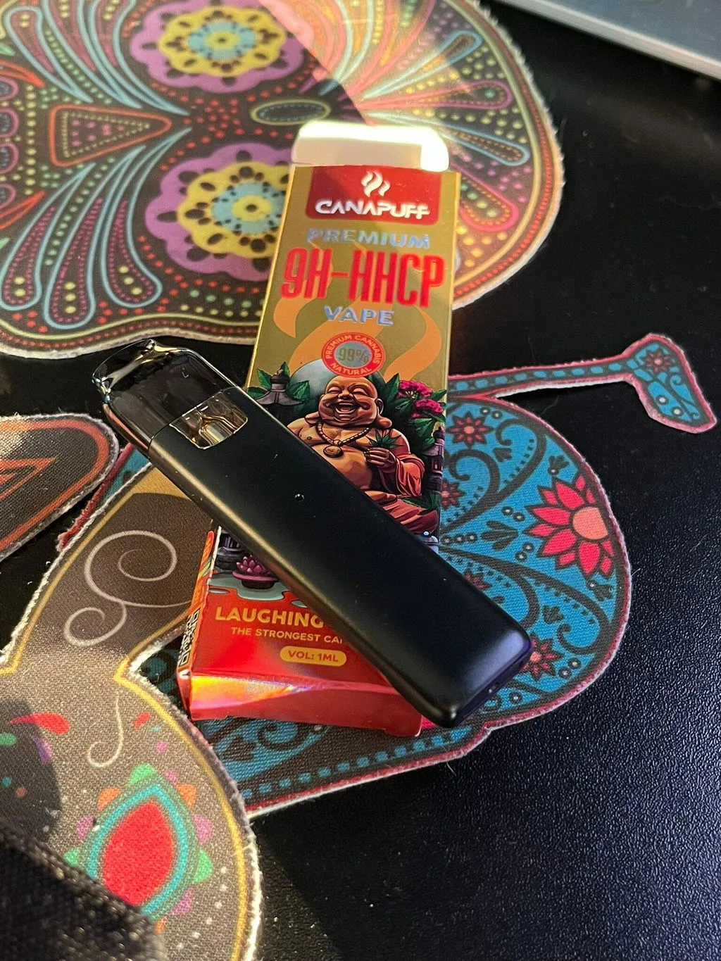 Canapuff Laughing Buddha 9H-HHCP vape 1 ml lakris