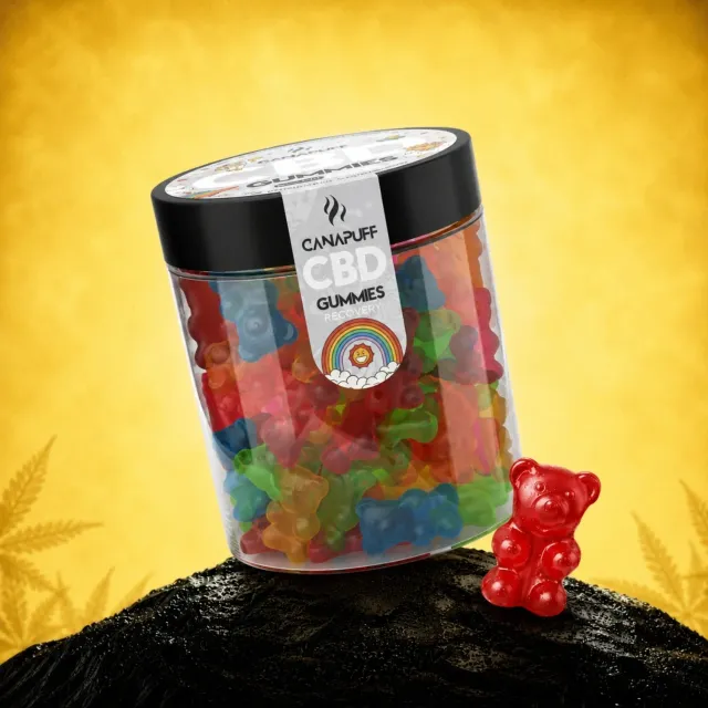 Canapuff CBD Gummies Recovery vingummi 10 stk terpener