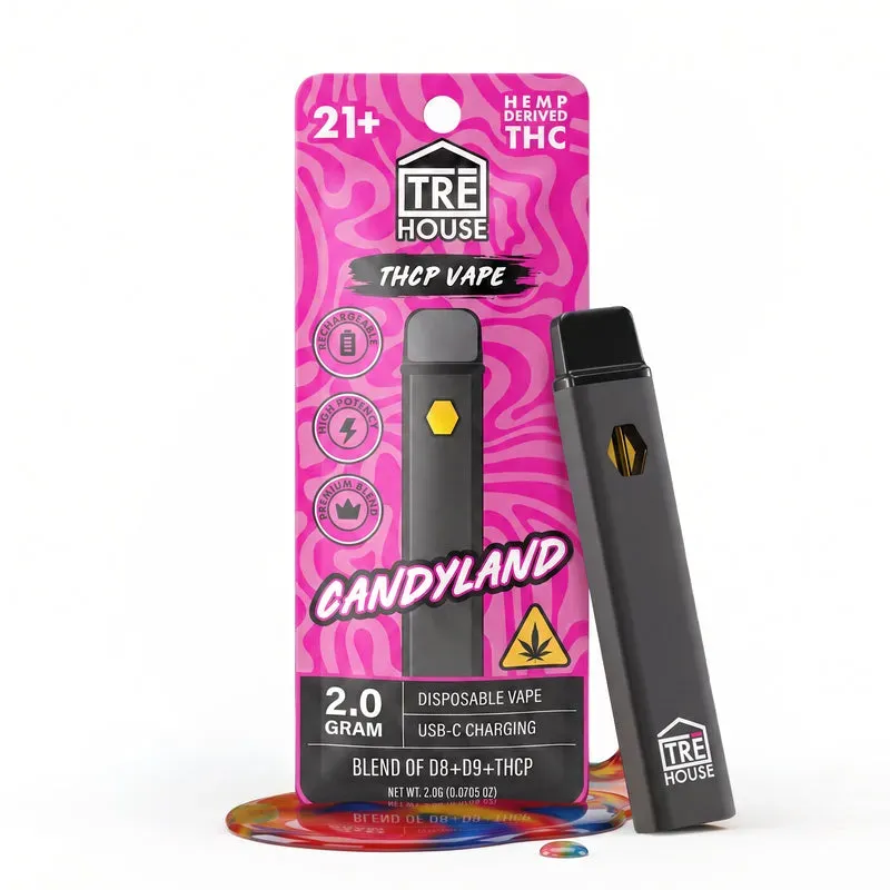 TRE HOUSE Candyland THCP vape pen single søt