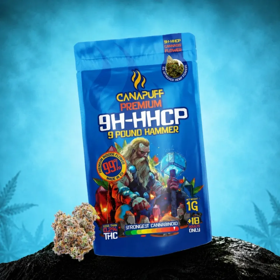 Canapuff 9 Pound Hammer 9H-HHCP topskudd 1g sitrus