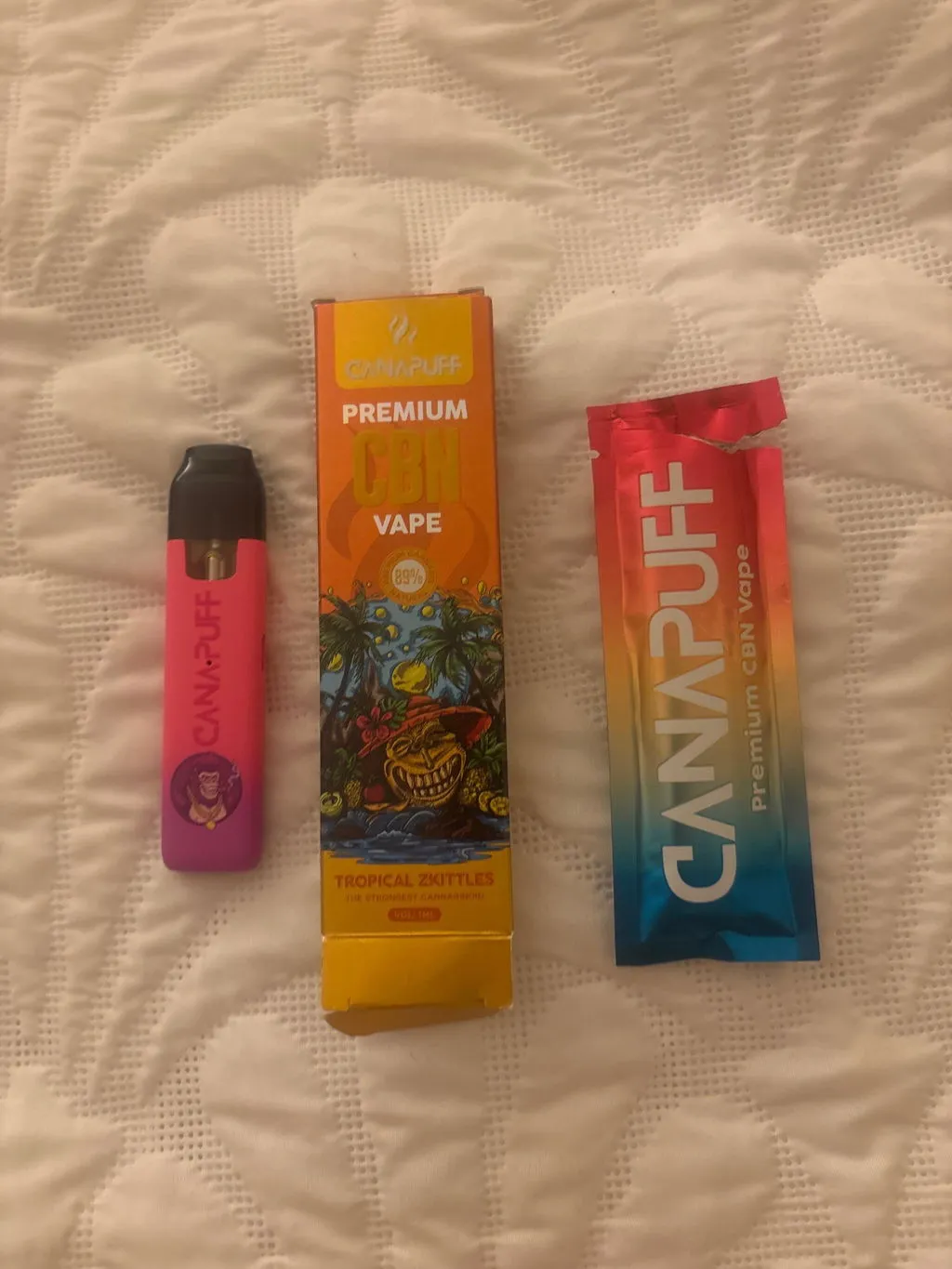 Canapuff CBD Rest engangsvape 1 ml nøytral