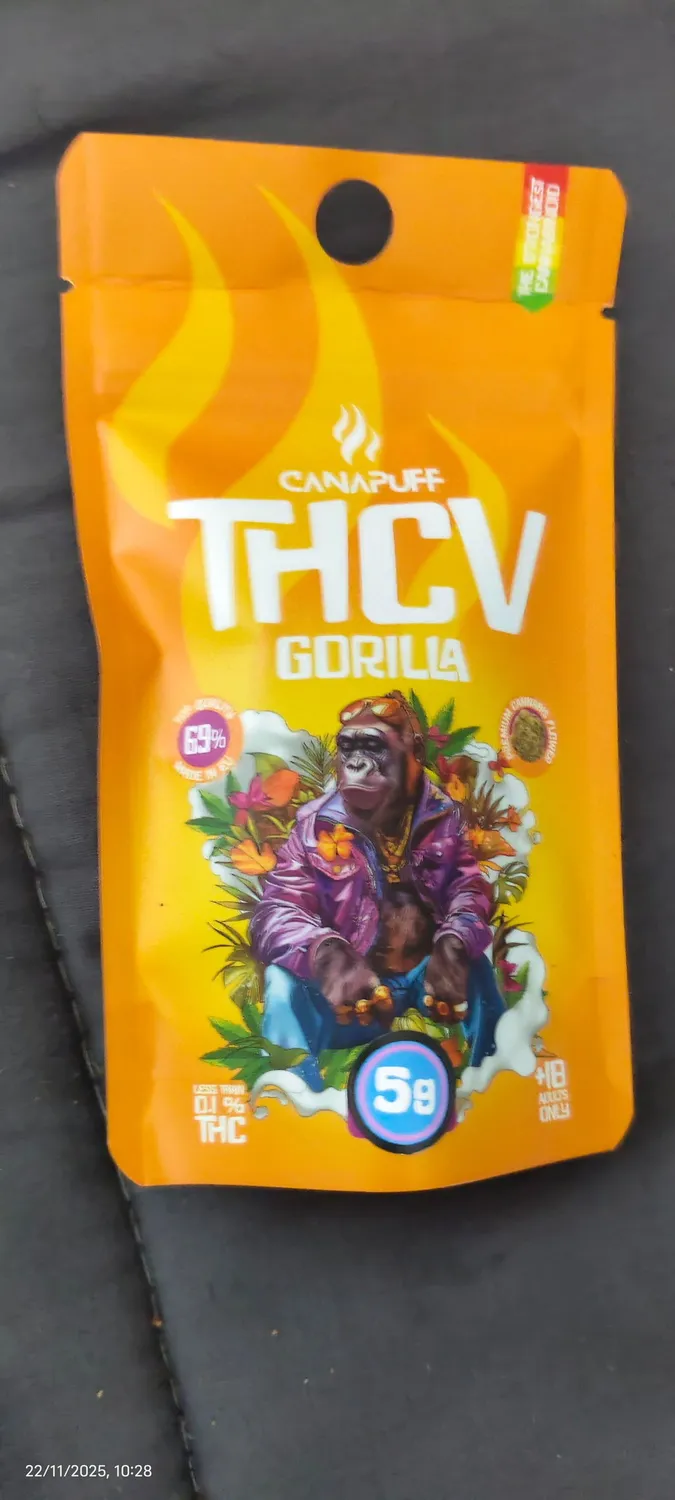 Canapuff Gorilla 69% thcv-blomster 1 g fruktig