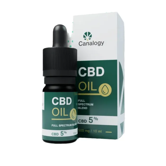 Canapuff Canalogy CBD-olje 5% 10 ml naturlig fullspektret