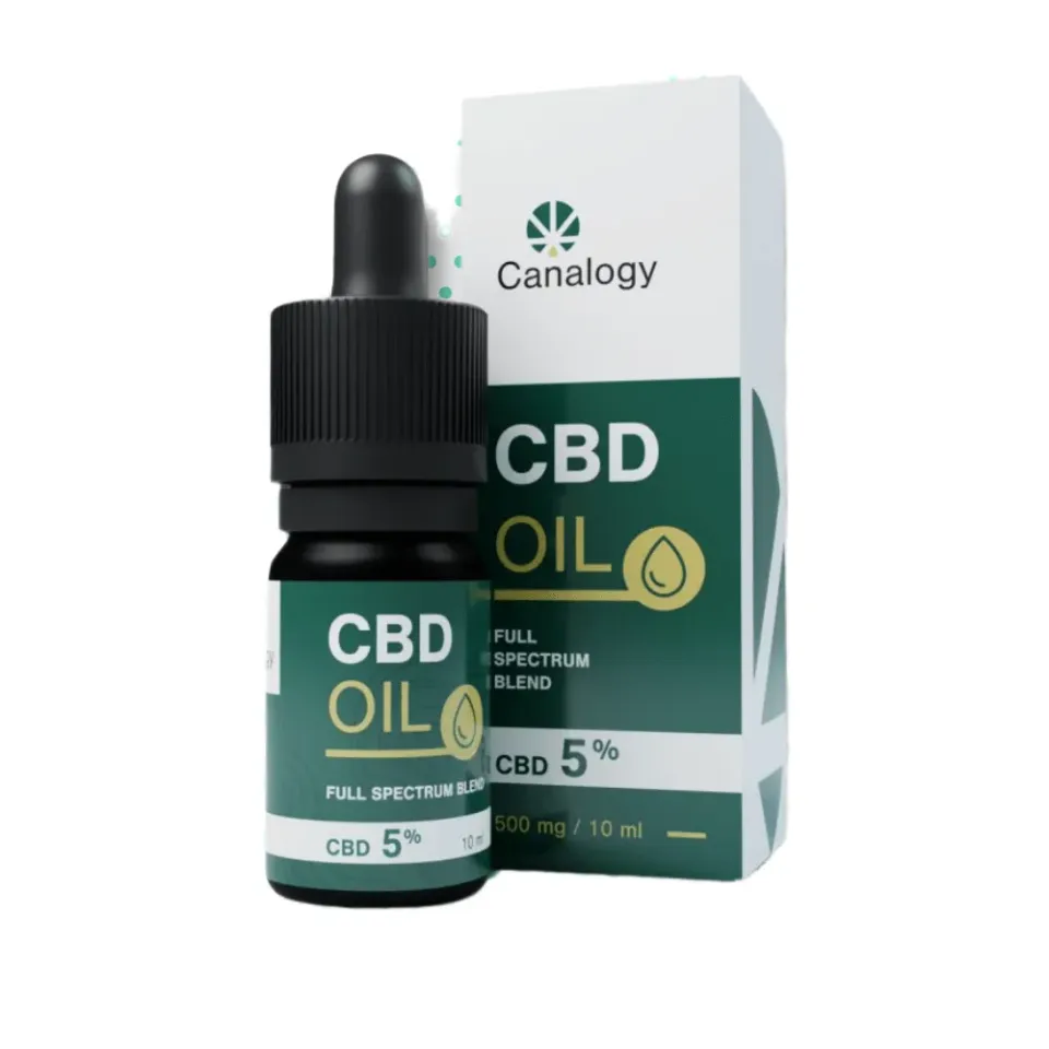 Canapuff Canalogy CBD-olje 5% 10 ml naturlig fullspektret
