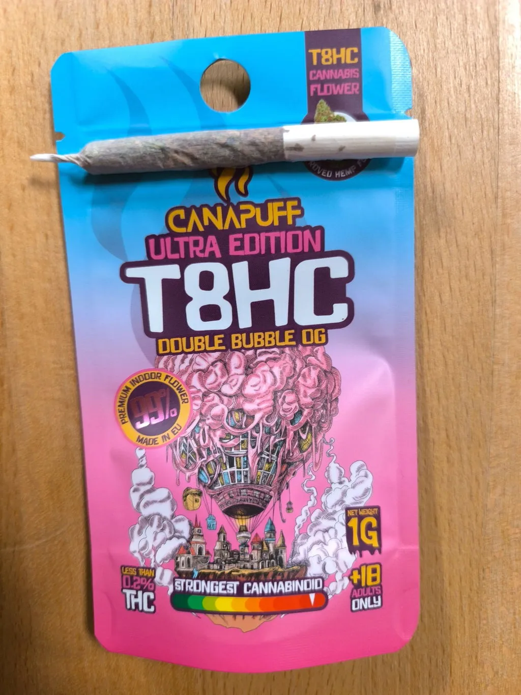 CanaPuff Double Bubble T8HC blomst 1 g bubblegum