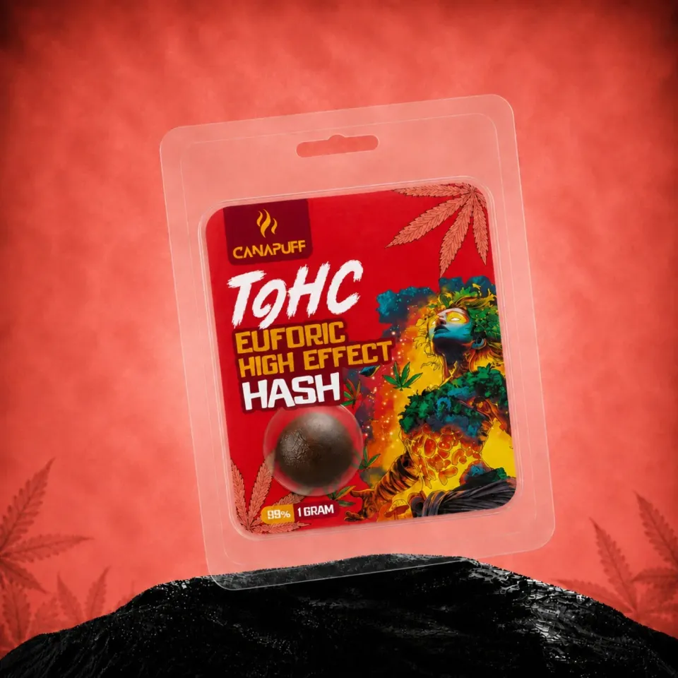 Canapuff Euforic T-HC-hash 99% kirsebær bær