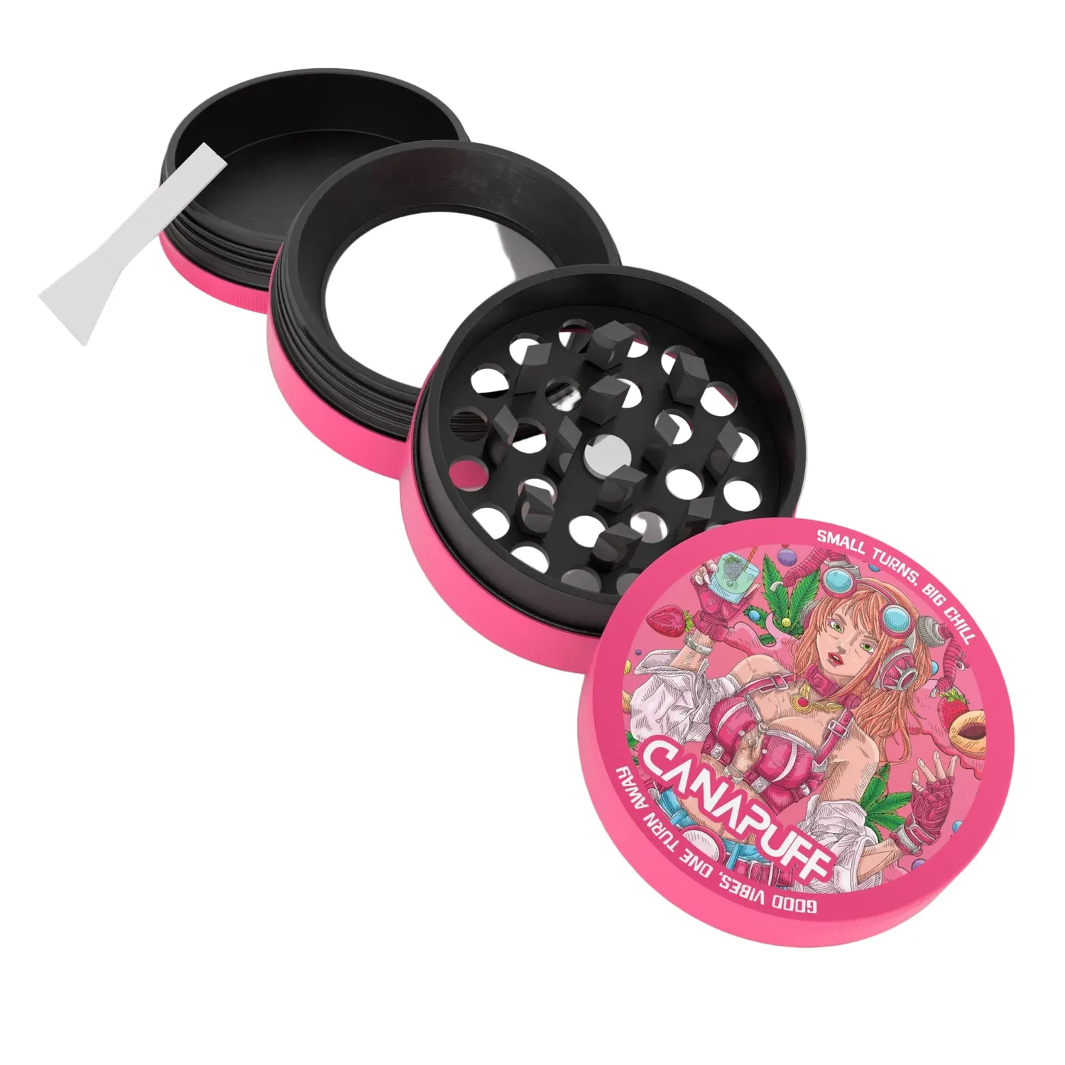 Canapuff Lychee Dream metallgrinder 60 mm 4-delt