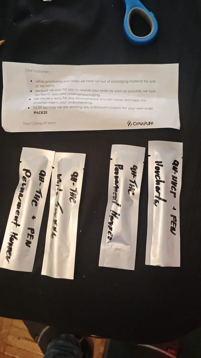 Canapuff 9H-HHCP Horchata vapepenn 1ml 99%