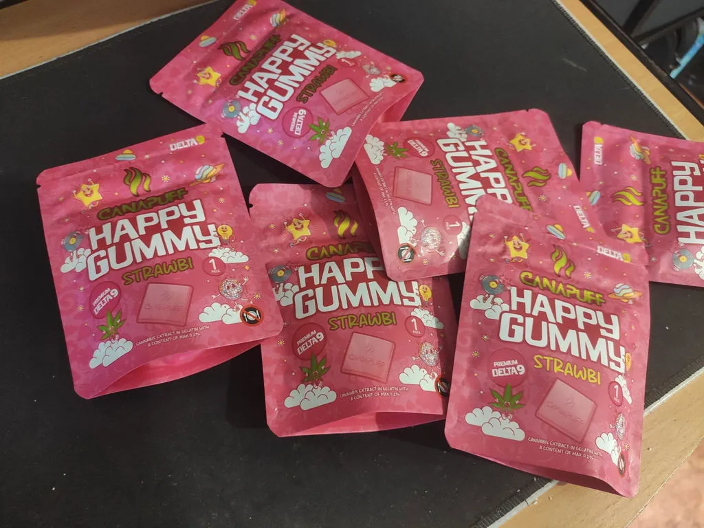 Canapuff Happy Gummy Strawbi Delta 9 vingummi 1 stk