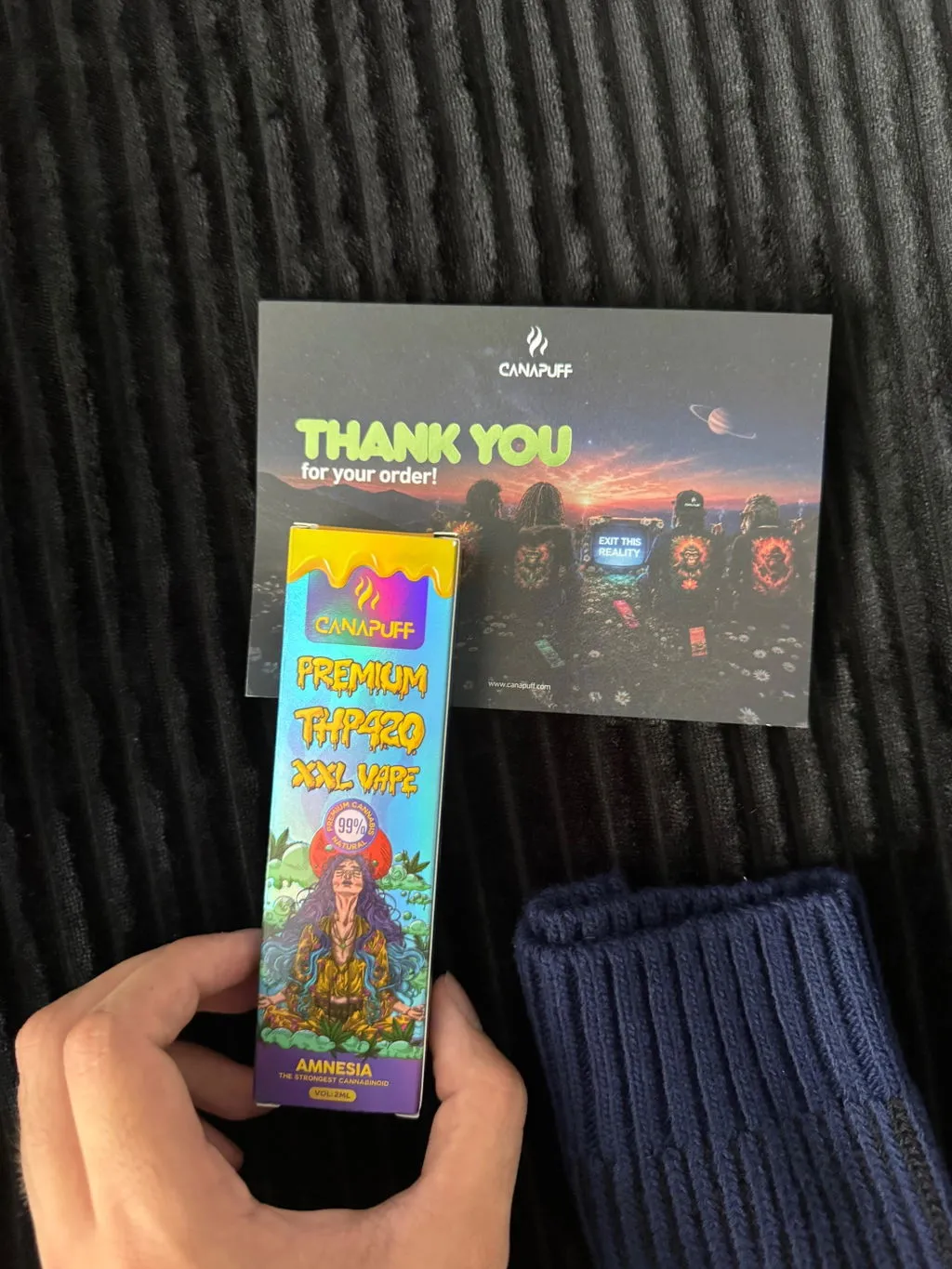 Canapuff THP420 XXL Amnesia vape 2ml 99%