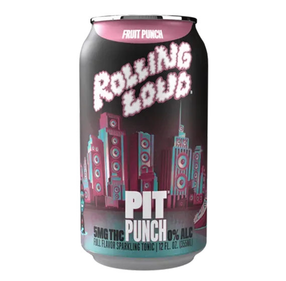 Pit Punch Fruit Punch THC-drikk 4-pk 20mg lavdose