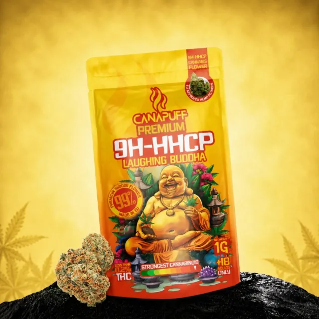 Canapuff Laughing Buddha 9H-HHCP blomst 1 g krydret