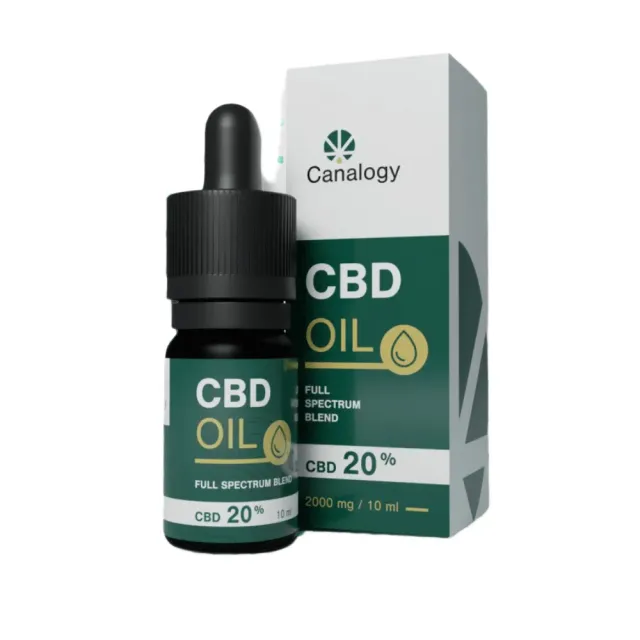 Canapuff Canalogy CBD-olje 20% 10 ml naturlig fullspektret