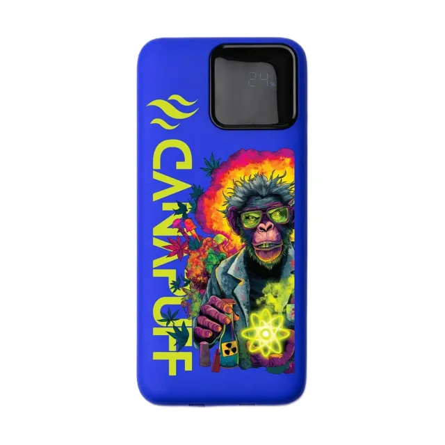 Canapuff Atomic Monkey powerbank 10000 mAh blå