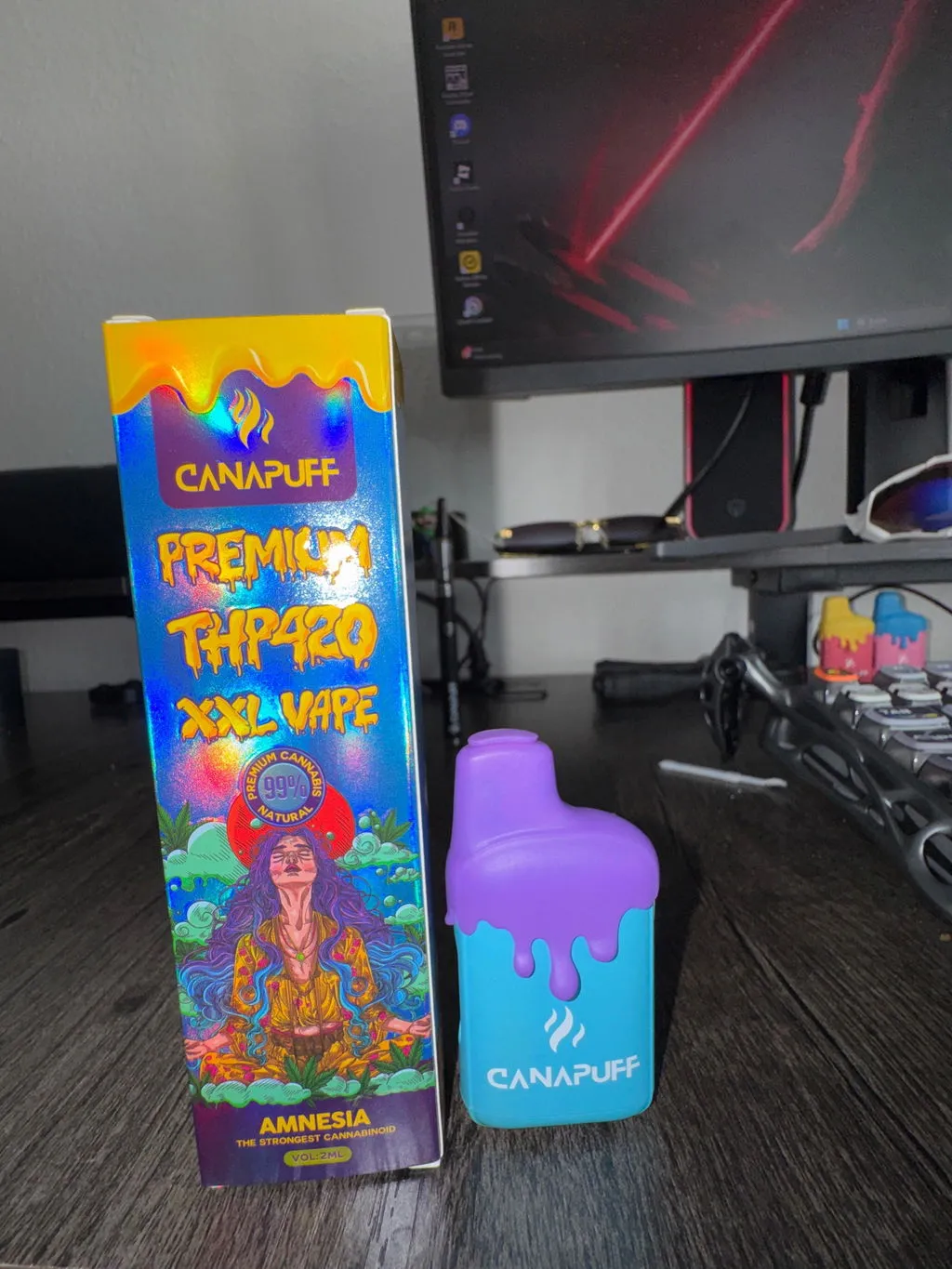 Canapuff THP420 XXL Amnesia vape 2ml 99%