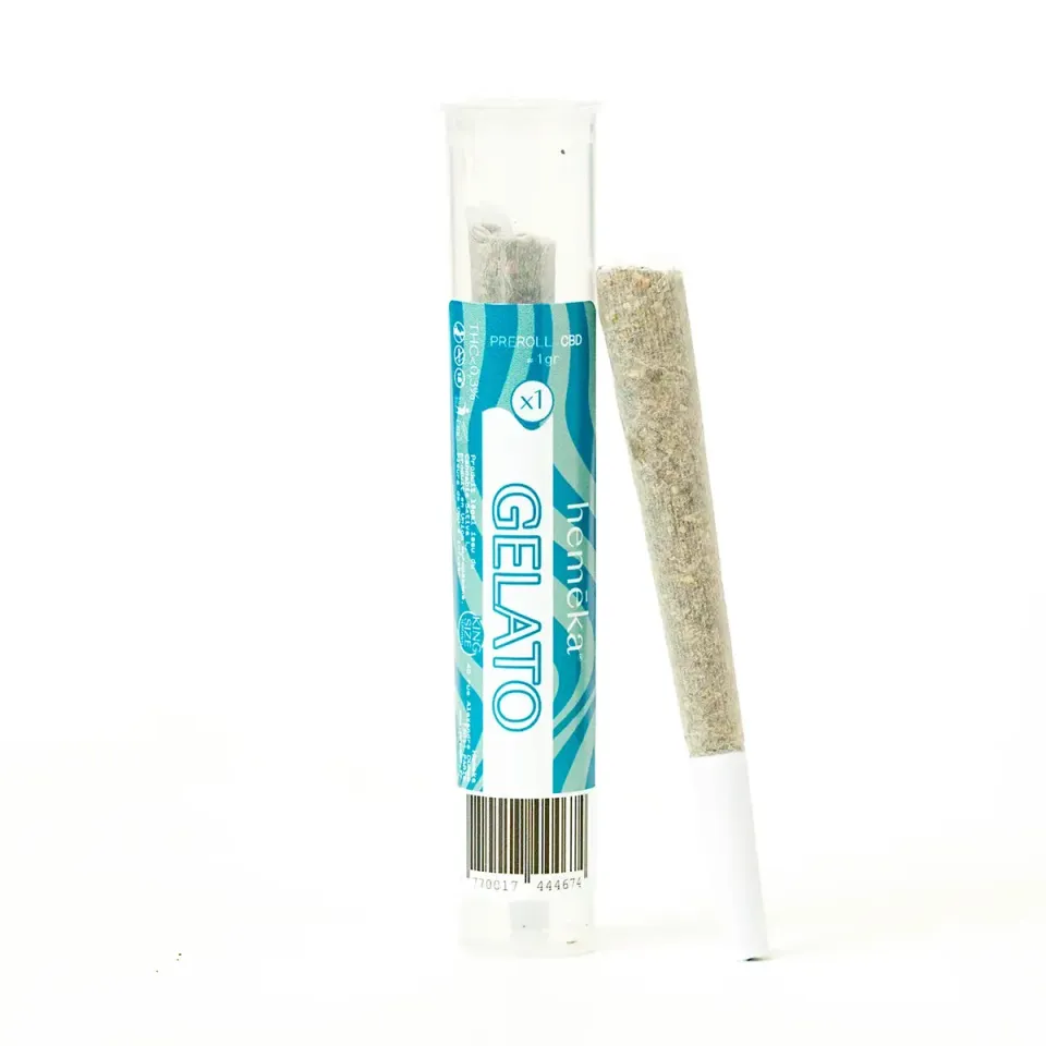 Hemeka Gelato CBD preroll 11% stk vanilje