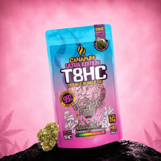 CanaPuff Double Bubble T8HC blomst 1 g bubblegum