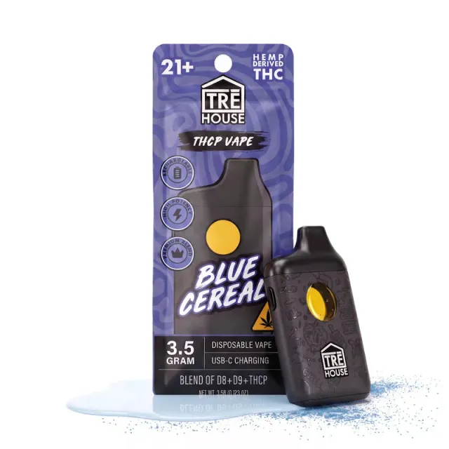 TRE HOUSE Blue Cereal THCP vape pen singel dessert