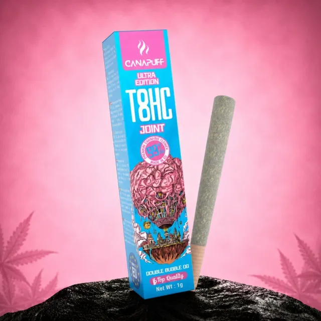 Canapuff T8HC Joint Double Bubble 99% 1 g bubblegum