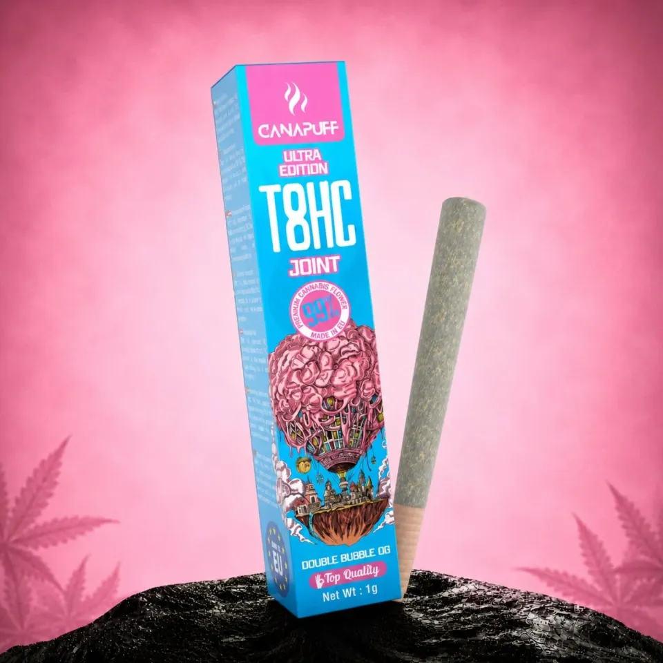 Canapuff T8HC Joint Double Bubble 99% 1 g bubblegum