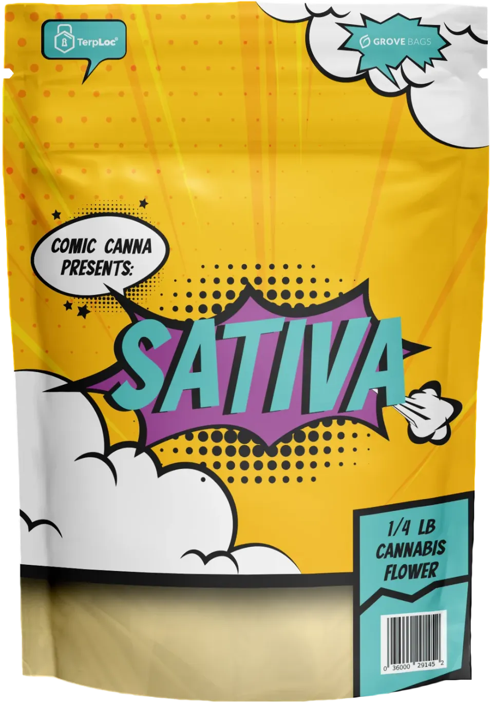 Grove Bags Comic Canna 2 CR pose 100g 1-pk barnesikker