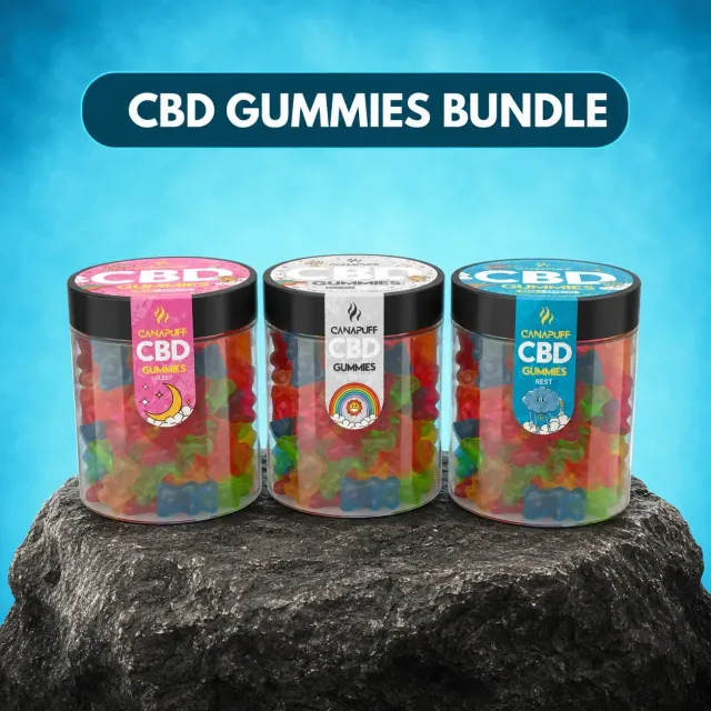 Canapuff CBD vingummi bundle 3x10 frukt