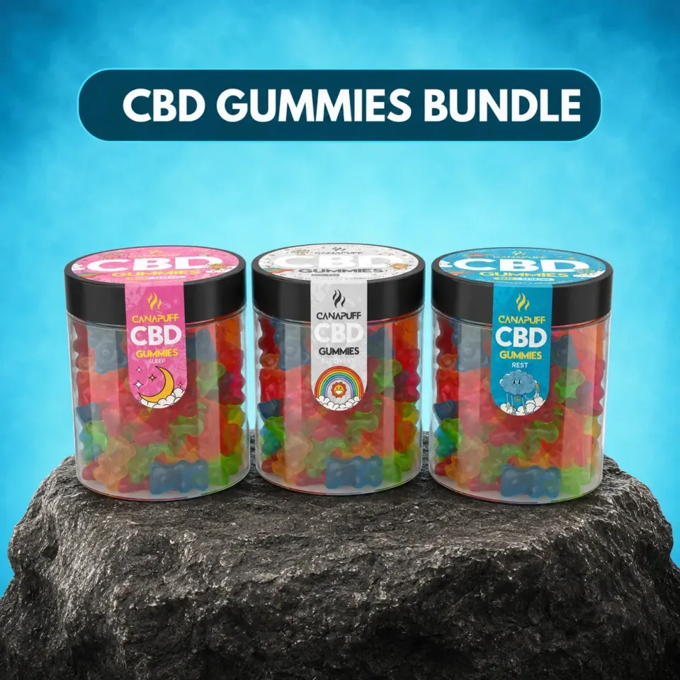 Canapuff CBD vingummi bundle 3x10 frukt