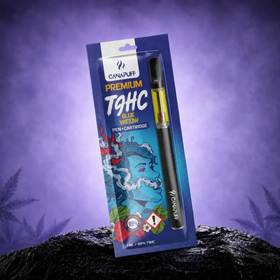 Canapuff T9HC Blue Widow vapepenn med patron 99%