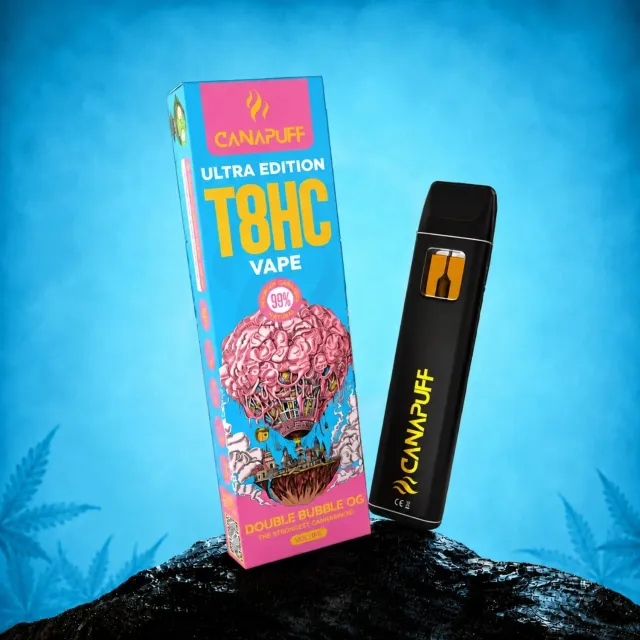 Canapuff T8HC Double Bubble Ultra vape 1ml 99% bubblegum