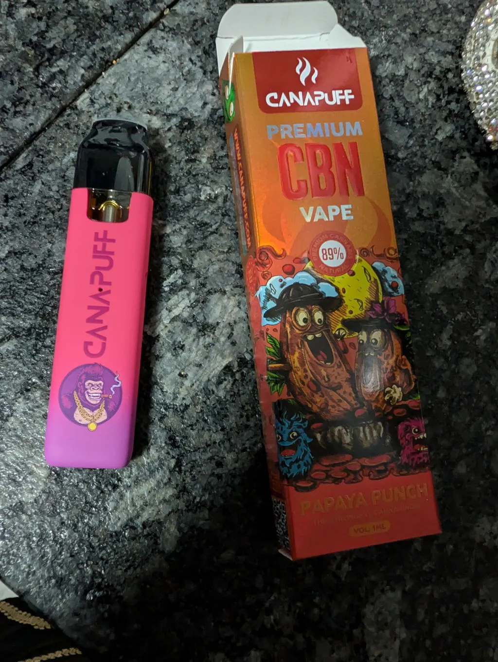 Canapuff CBD Rest engangsvape 1 ml nøytral