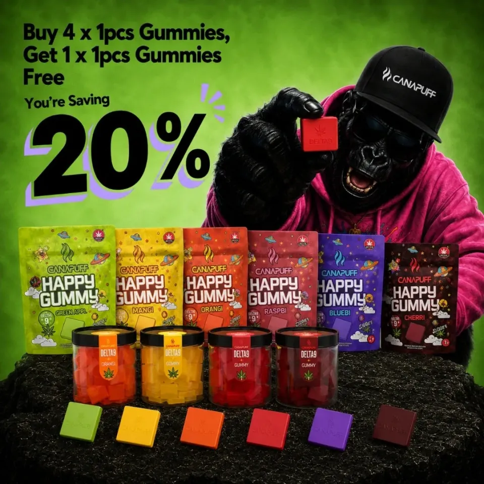 CANAPUFF Gummy Bundle vingummi 5-pakning