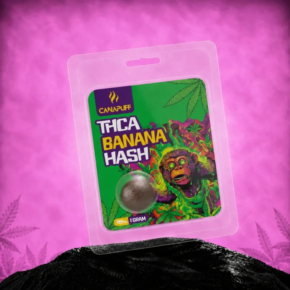 Canapuff THCA Hash Banana 99% 1 g søt frukt