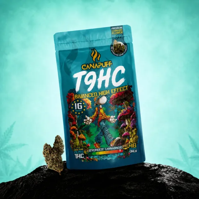 Canapuff Balanced T9HC-toppskudd 1 g eksotisk frukt