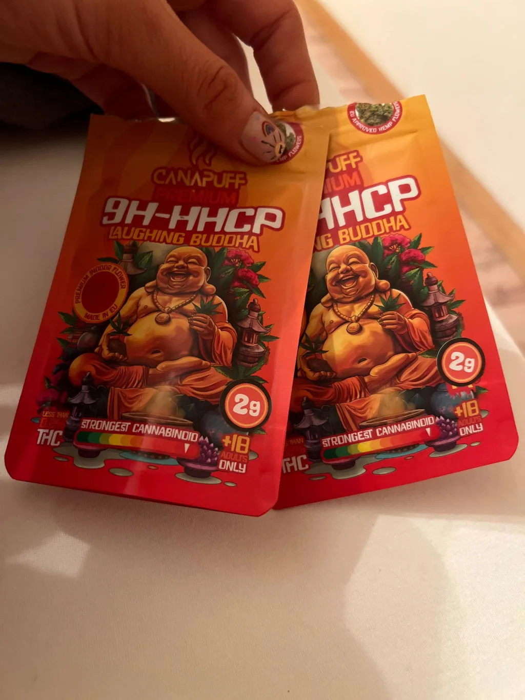 Canapuff Laughing Buddha 9H-HHCP blomst 1 g krydret