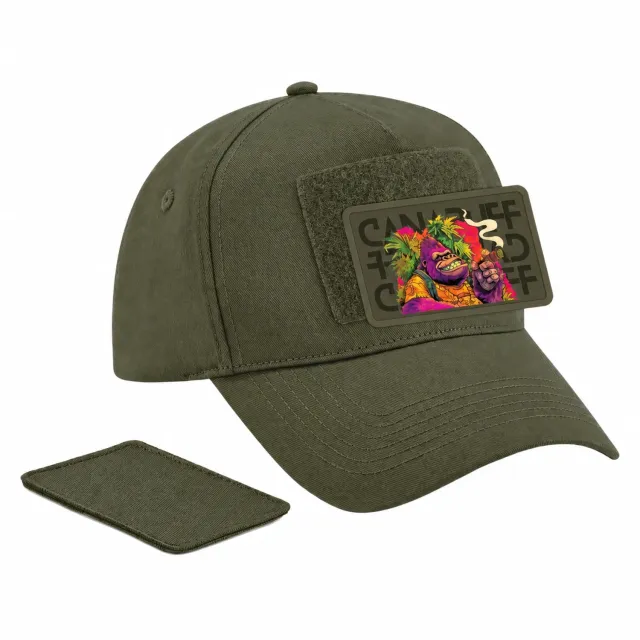 Canapuff Gorilla Kush caps grønn bomull snapback
