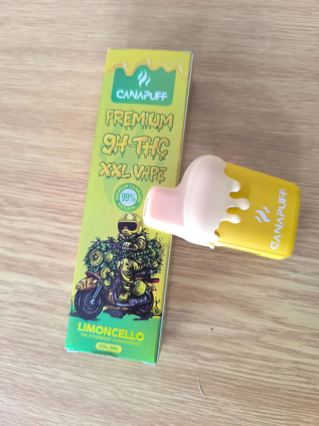 Canapuff 9H-THC Limoncello 99% XXL vape 2 ml sitron