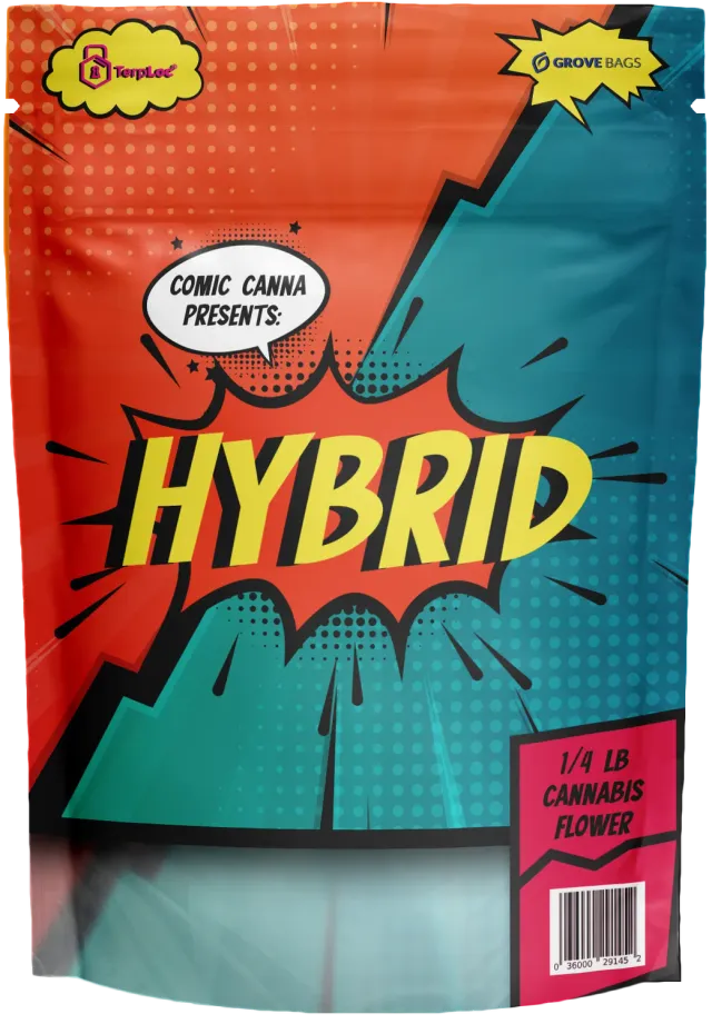 Grove Bags Comic Canna 3 pose 100g 1-pk barnesikker
