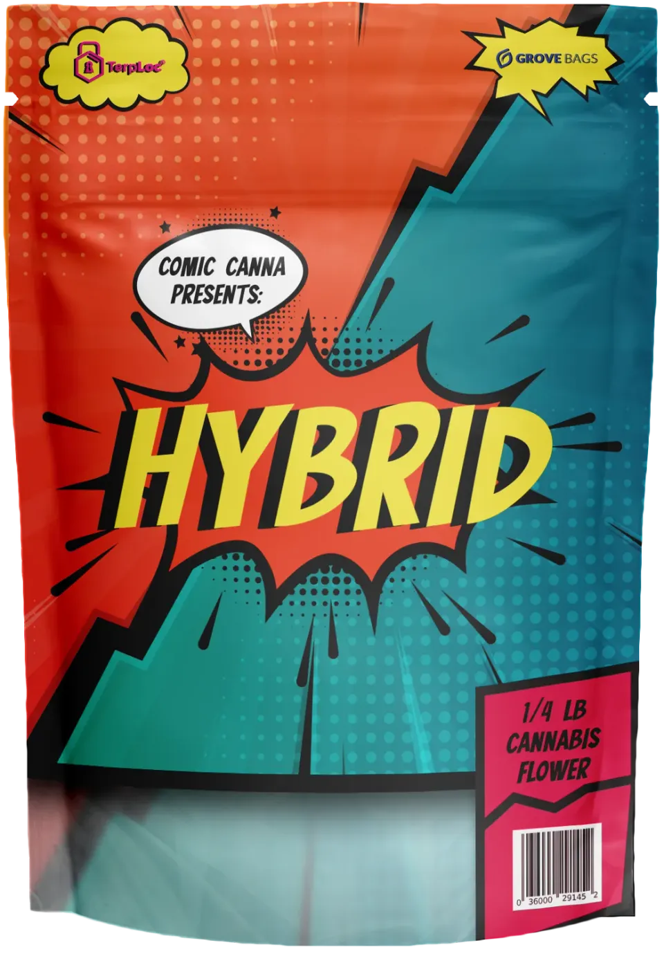 Grove Bags Comic Canna 3 pose 100g 1-pk barnesikker