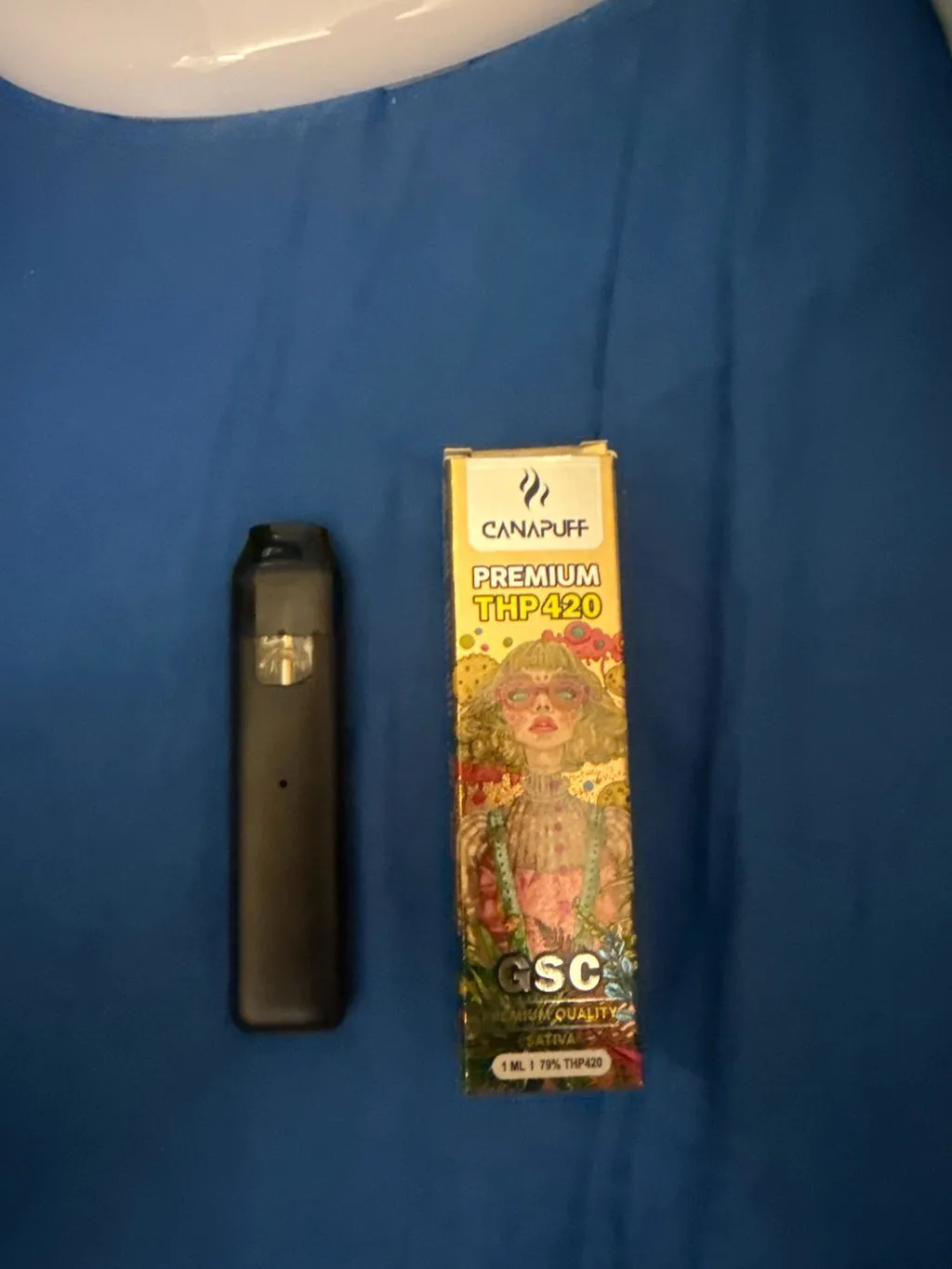 Canapuff GSC THP420 vape 1 ml 79% kush-smak