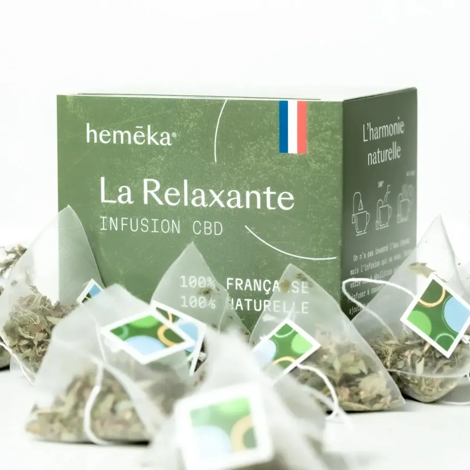 Hemeka La Relaxante CBD-te 20 poser sitronmelisse