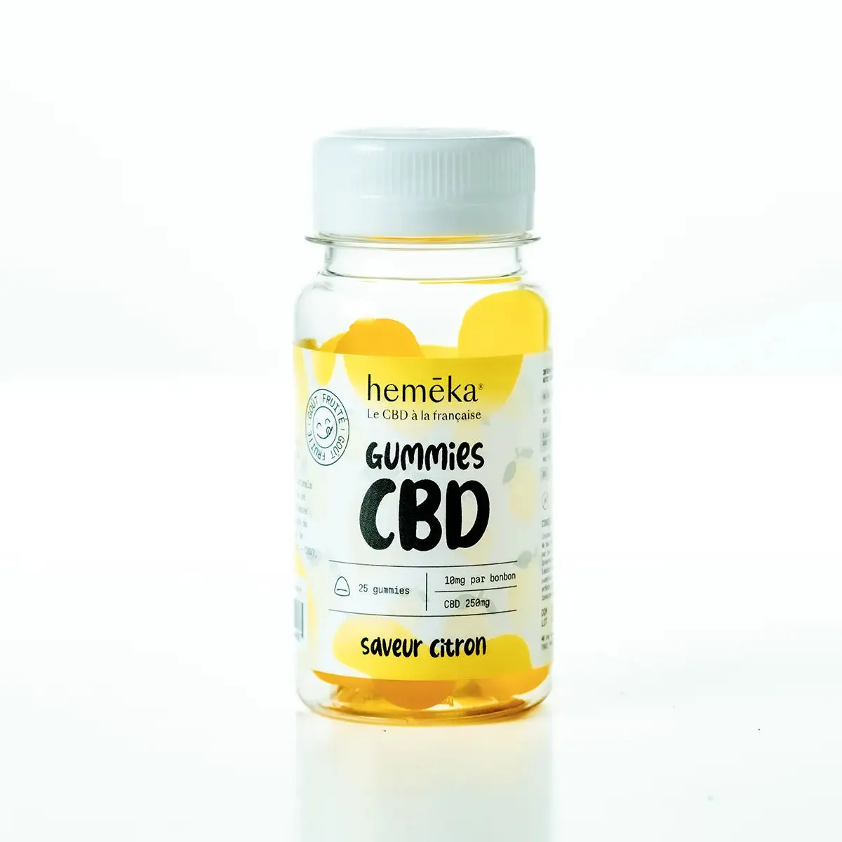 Hemeka CBD gummies sitron 10mg 25 stk frukt