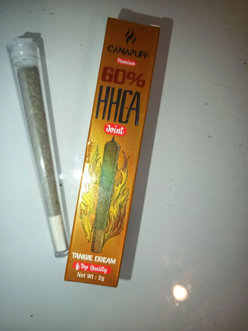 Canapuff HHC-A Lemon Cherry Gelato joint 2g kirsebær