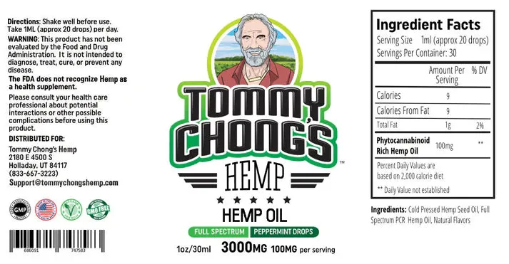 Cheech & Chong Hero Bundle CBD-olje 3-pak energi ro søvn