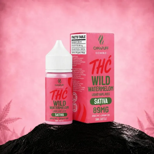 Canapuff Happy Liquid Wild Watermelon vapevæske 30ml
