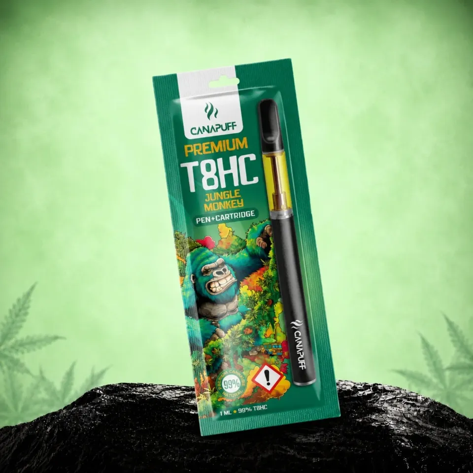 Canapuff Jungle Monkey T8HC vapepenn med patron 99%